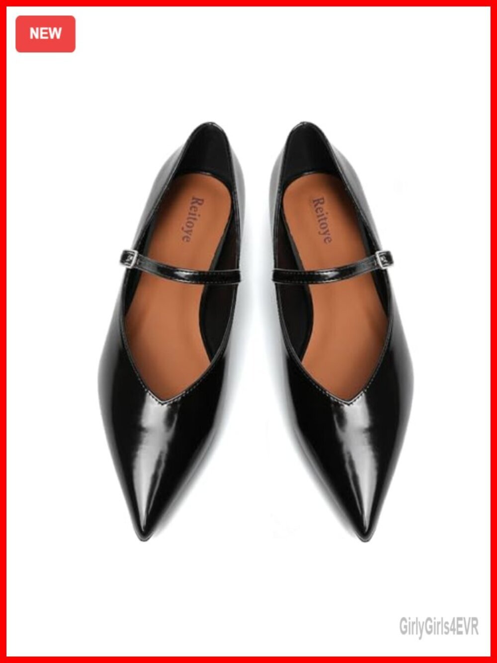 Closed Pointed Toe Ballet Flats - Dressy Work Flats with Cushioned Insoles,